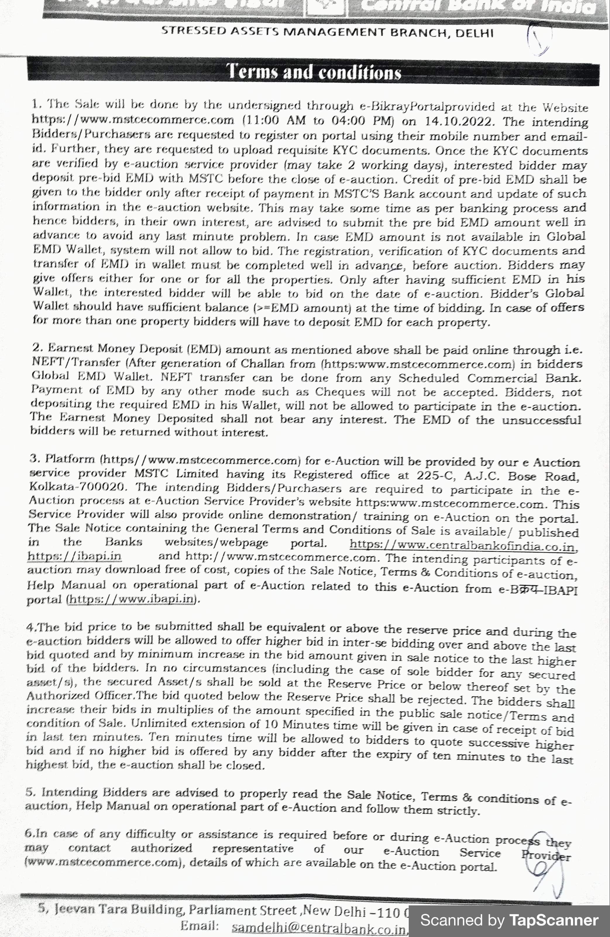terms and conditions