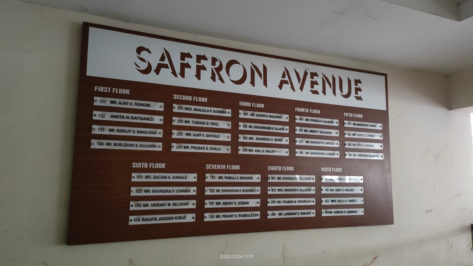 nameplate