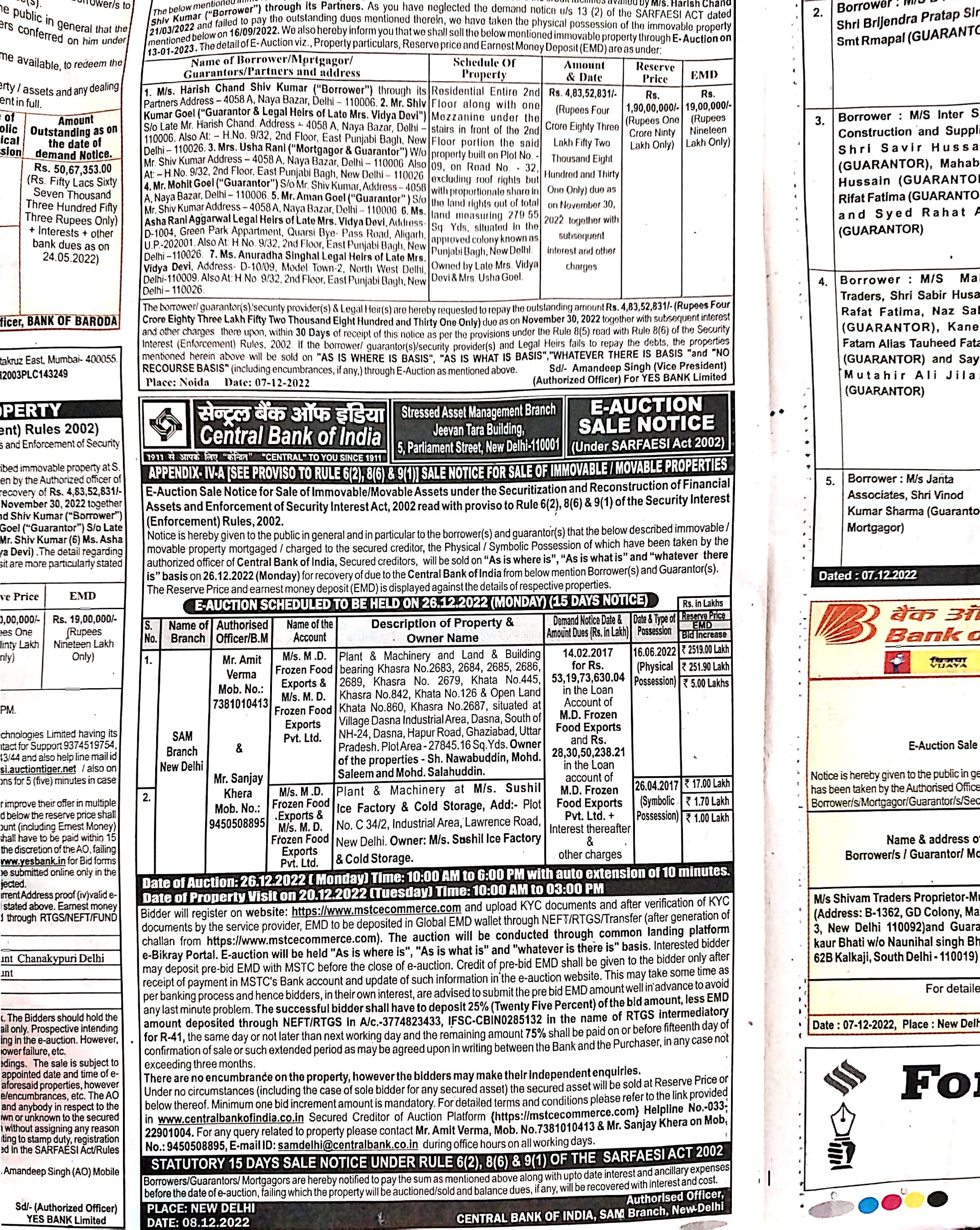 Auction Notice